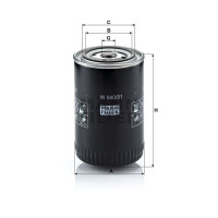 Фильтр масляный MANN-FILTER W 940/81